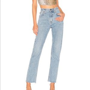 AGOLDE Cherie High Rise Straight in Merit - NWOT